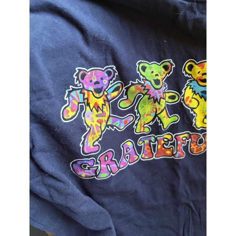 Grateful Dead Dancing Bears Shirt Black Licensed Graphic Tee Size Large - Picture 4 of 4